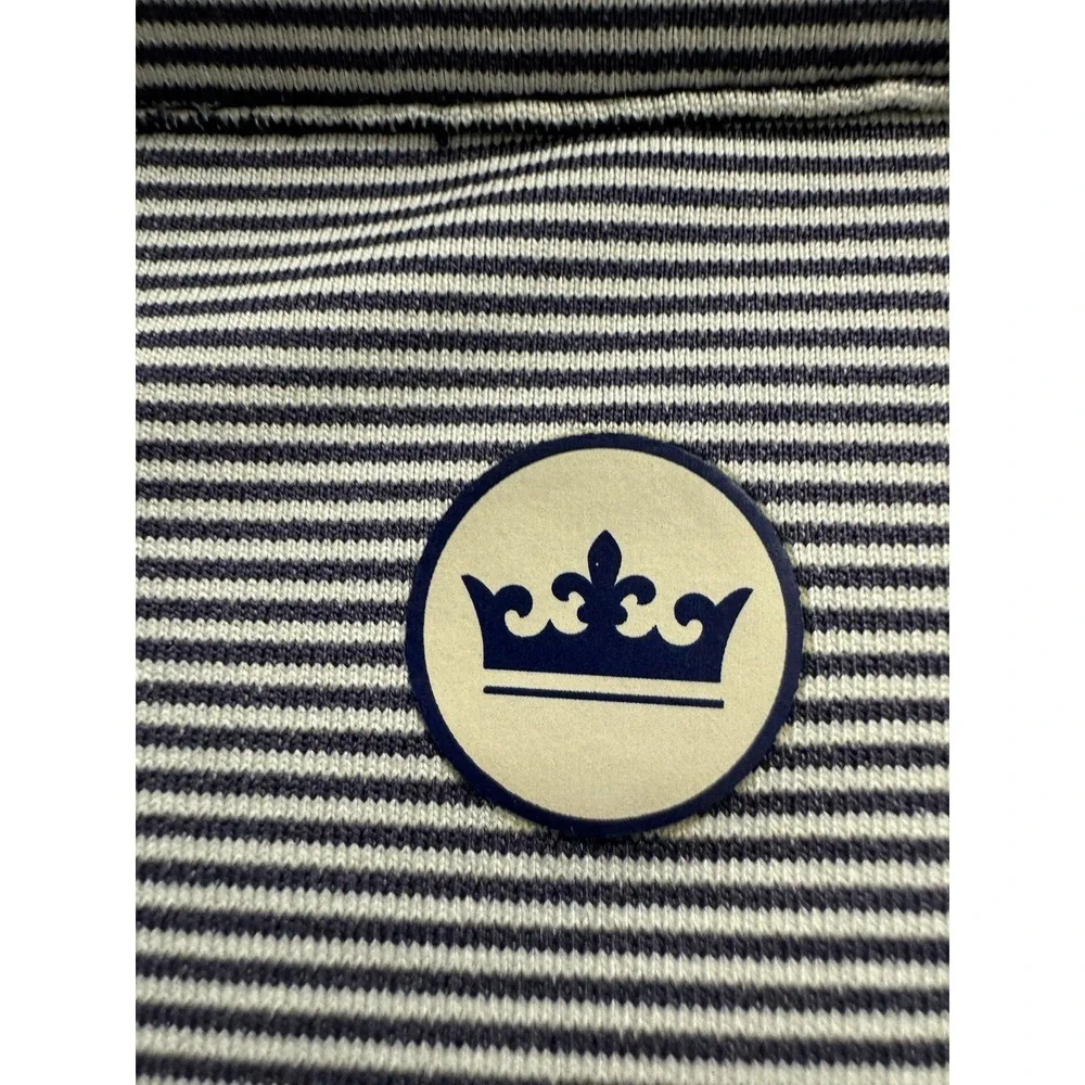 Peter Millar Pullover Mens Size XL‎ Crown Perth Performance 1/4 Zip Blue Striped
